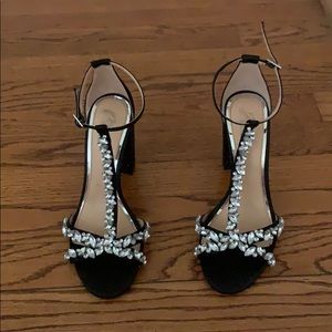 Badgley mischka jewel black heels